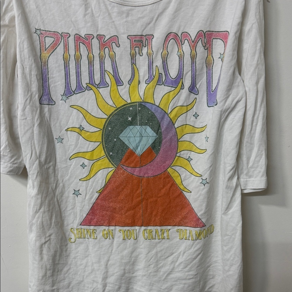 Recycled Karma Pink Floyd White Graphic Tee - Picture 3 of 3